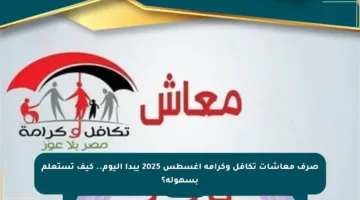 صرف معاشات تكافل وكرامة أغسطس 2025 يبدأ اليوم.. كيف تستعلم بسهولة؟